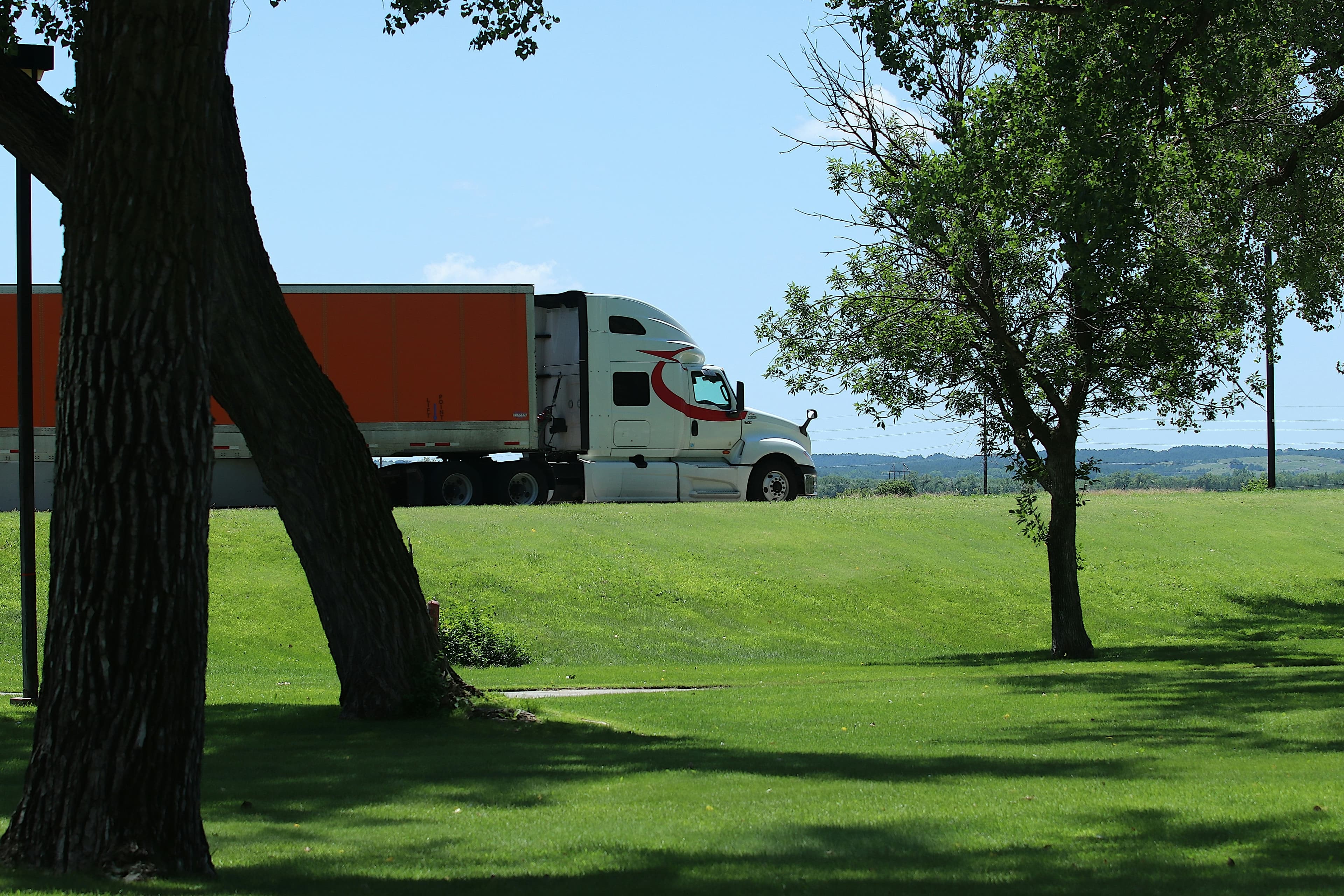 Shahzain Logistics truck on the road